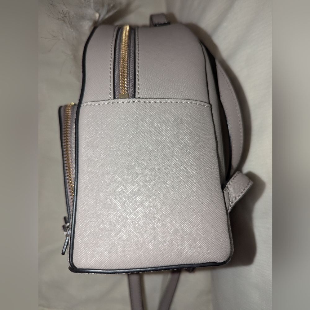 Kate Spade Star Bright Owl Tomi Grey Leather Backpack LNC - Picture 6 of 9